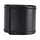 Хомут-утяжка для мошонки из искусственной кожи на липучке VELCRO BALL STRETCHER- 4 см. - BlueLine - в Камышине купить с доставкой