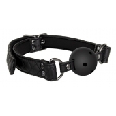 Черный кляп-шарик BALL GAG DIAMOND - Dream Toys - купить с доставкой в Камышине
