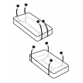 Фиксаторы для кровати WRAPAROUND MATTRESS RESTRAIN - Pipedream - купить с доставкой в Камышине