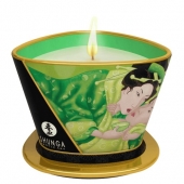 Массажная свеча Exotic Green Tea с ароматом зелёного чая - 170 мл. - Shunga - купить с доставкой в Камышине