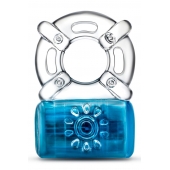 Синее эрекционное виброкольцо Pleaser Rechargeable C-Ring - Blush Novelties - в Камышине купить с доставкой