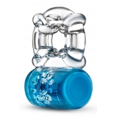 Синее эрекционное виброкольцо Pleaser Rechargeable C-Ring - Blush Novelties - в Камышине купить с доставкой
