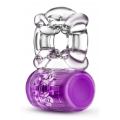 Фиолетовое эрекционное виброкольцо Pleaser Rechargeable C-Ring - Blush Novelties - в Камышине купить с доставкой