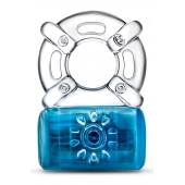 Синее эрекционное виброкольцо One Night Stand Vibrating C-Ring - Blush Novelties - в Камышине купить с доставкой