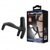 Черная вибронасадка на пенис Vibrating Penis Sling - Baile - в Камышине купить с доставкой