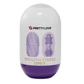 Сиреневый мастурбатор-яйцо Smooth Stripes - Baile - в Камышине купить с доставкой