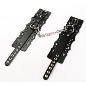 Узорчатые кожаные оковы с регулируемыми ремешками - Crazy Handmade - купить с доставкой в Камышине