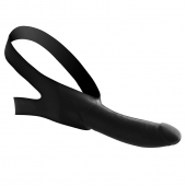 Черный кляп-страпон Masters Mini Face Fuck Strap-On - 14 см. - XR Brands - купить с доставкой в Камышине