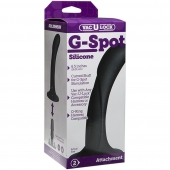 Черная изогнутая насадка Vac-U-Lock G-Spot - 16,5 см. - Doc Johnson - купить с доставкой в Камышине