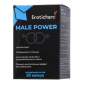 Капсулы для мужчин Erotichard male power - 20 капсул (0,370 гр.) - Erotic Hard - купить с доставкой в Камышине