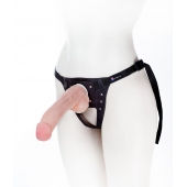 Податливый фаллос на трусиках Harness - 20,5 см. - LOVETOY (А-Полимер) - купить с доставкой в Камышине