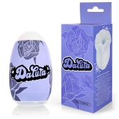 Белый нереалистичный мастурбатор в форме бутона цветка Datura - 1137 - в Камышине купить с доставкой