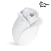 Белый нереалистичный мастурбатор в форме бутона цветка White Rose - 1137 - в Камышине купить с доставкой