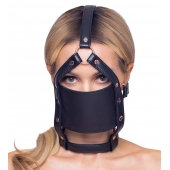Черный намордник с кляпом-шаром Head Harness With A Gag - Orion - купить с доставкой в Камышине