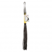 Черная плеть с желтой рукоятью Boundless Flogger - 69,25 см. - California Exotic Novelties - купить с доставкой в Камышине