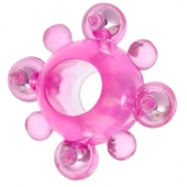 Эрекционное кольцо c бусинками - Toyfa Basic - в Камышине купить с доставкой