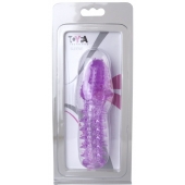 Фиолетовая насадка, удлиняющая половой член - 13,5 см. - Toyfa Basic - в Камышине купить с доставкой