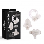 Набор из 3 прозрачных эрекционных колец с вибрацией Teasers Ring Kit - Chisa - в Камышине купить с доставкой