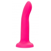 Розовый, светящийся в темноте фаллоимитатор Clint Glow - 20 см. - ToyFa