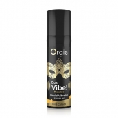 Съедобный гель Dual Vibe Pina Colada с эффектом вибрации и вкусом коктейля пина колада - 15 мл. - ORGIE - купить с доставкой в Камышине