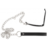 Зажим для половых губ с поводком Pussy Clamp With A Leash - Orion - купить с доставкой в Камышине