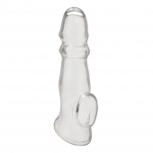Прозрачная насадка для пениса Girthy Penis Enhancing Sleeve Extension - 17,1 см. - BlueLine - в Камышине купить с доставкой