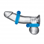 Комплект из двух колец для пениса 2-Pack Ultra-Stretch Stamina Endurance Ring - BlueLine - в Камышине купить с доставкой