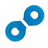 Комплект из двух колец для пениса 2-Pack Ultra-Stretch Stamina Endurance Ring - BlueLine - в Камышине купить с доставкой