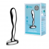 Стальной стимулятор простаты Stainless Steel Prostate Plug - 11,5 см. - b-Vibe - в Камышине купить с доставкой