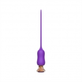 Фиолетовый тонкий стимулятор Nipple Vibrator - 23 см. - I-MOON - купить с доставкой в Камышине
