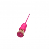 Розовый тонкий стимулятор Nipple Vibrator - 23 см. - I-MOON - купить с доставкой в Камышине
