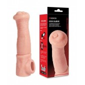 Телесная фантазийная насадка на член Cock Sleeve Size L - KOKOS - в Камышине купить с доставкой