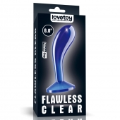 Синяя анальная втулка Flawless Clear Prostate Plug 6.0 - 15 см. - Lovetoy - в Камышине купить с доставкой