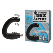 Чёрный массажёр простаты серии Sex Expert - Sex Expert - в Камышине купить с доставкой