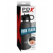 Серый мастурбатор в виде бутылки F*ck Flask - Pipedream - в Камышине купить с доставкой