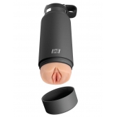 Серый мастурбатор в виде бутылки F*ck Flask - Pipedream - в Камышине купить с доставкой