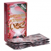 Презервативы Sagami Xtreme Strawberry c ароматом клубники - 10 шт. - Sagami - купить с доставкой в Камышине