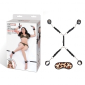 Леопардовая фиксация на матрас для рук и ног Classic Bedspreader - Lux Fetish - купить с доставкой в Камышине