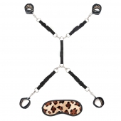 Леопардовая фиксация на матрас для рук и ног Classic Bedspreader - Lux Fetish - купить с доставкой в Камышине