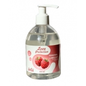Лубрикант на водной основе Love Protection Raspberry с ароматом малины - 300 мл. - Lola Games - купить с доставкой в Камышине