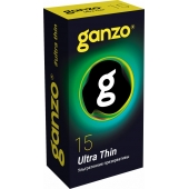 Прозрачные ультратонкие презервативы Ganzo Ultra thin - 15 шт. - Ganzo - купить с доставкой в Камышине