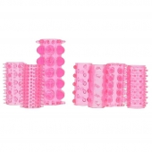 Набор из 7 розовых насадок на пенис ONE-A-DAY PENIS SLEEVES PINK - Seven Creations - в Камышине купить с доставкой