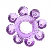 Мягкая фиолетовая гелевая насадка - Toyfa Basic - в Камышине купить с доставкой