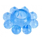 Голубая гелевая насадка-цветок - Toyfa Basic - в Камышине купить с доставкой