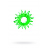 Зеленое эрекционное кольцо-солнце - Toyfa Basic - в Камышине купить с доставкой