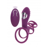 Фиолетовая эрекционная вибронасадка Halo Halo C-Ring Sleeve - Toy Joy - в Камышине купить с доставкой