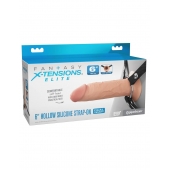 Полый страпон на ремнях 6’’ Hollow Silicone Strap-on - Pipedream - купить с доставкой в Камышине