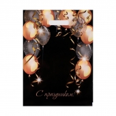 Пакет с вырубной ручкой и принтом в виде шариков (30х40 см) - Сима-Ленд - купить с доставкой в Камышине