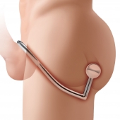Кольцо на пенис с анальным стимулятором Stainless Steel Anal Hook   Cock Ring - BlueLine - в Камышине купить с доставкой