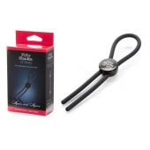 Тёмно-серое эрекционное кольцо с зажимом Again and Again Adjustable Cock Ring - Fifty Shades of Grey - в Камышине купить с доставкой